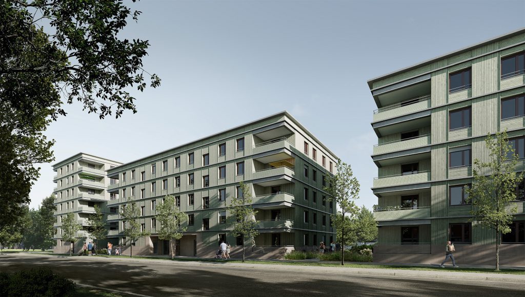 Rendering Wohnungsbau München