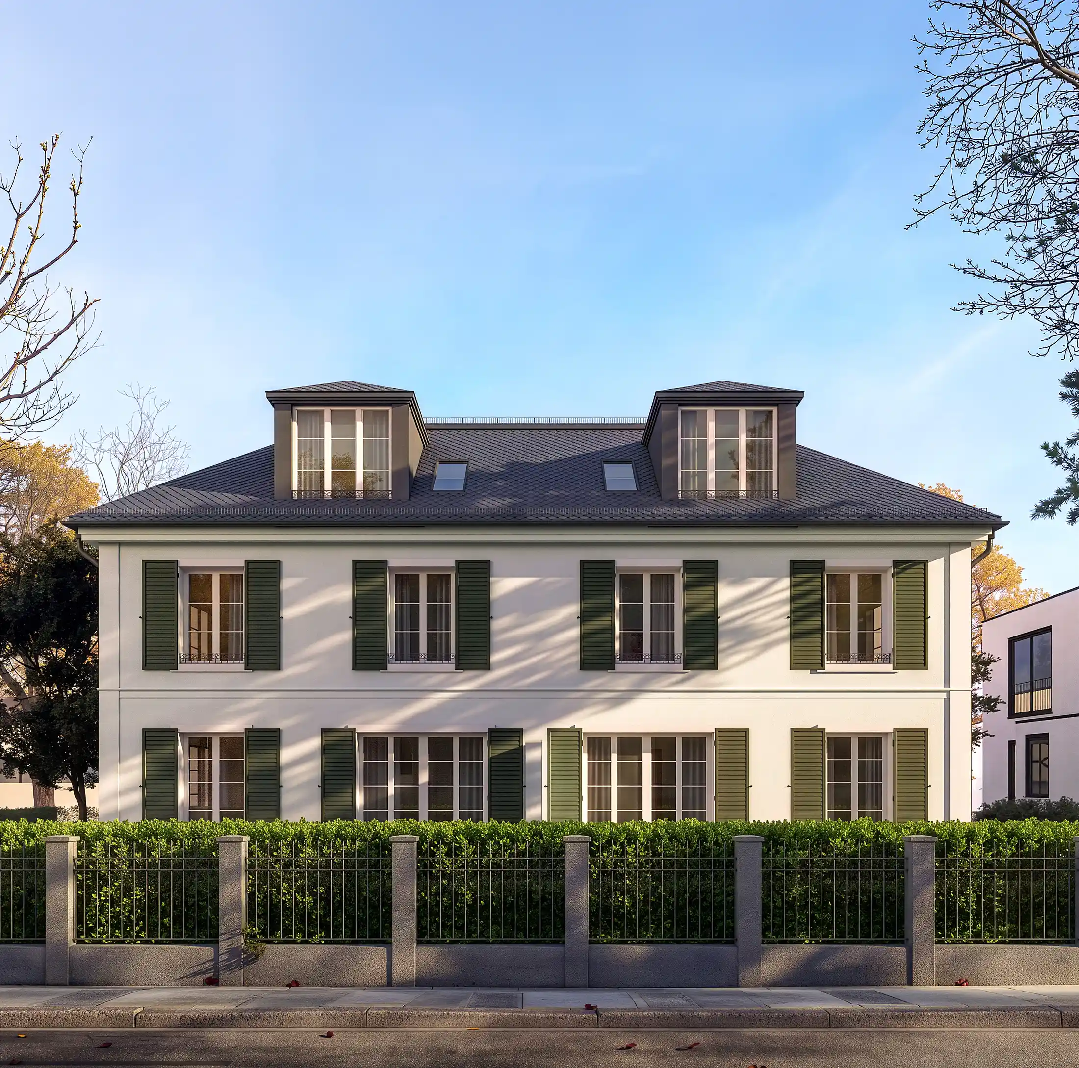Rendering einer Villa
